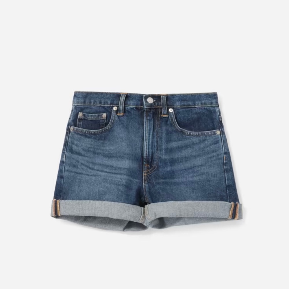 Everlane The Denim Short in Dark Blue, Size 26